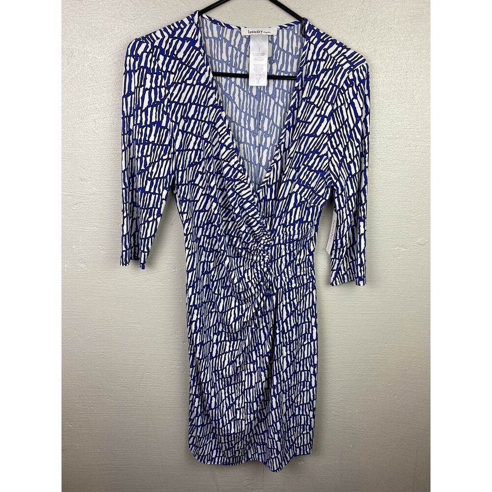 NWT Laundry Blue & White Women’s Dress Size 8 New With Tags
